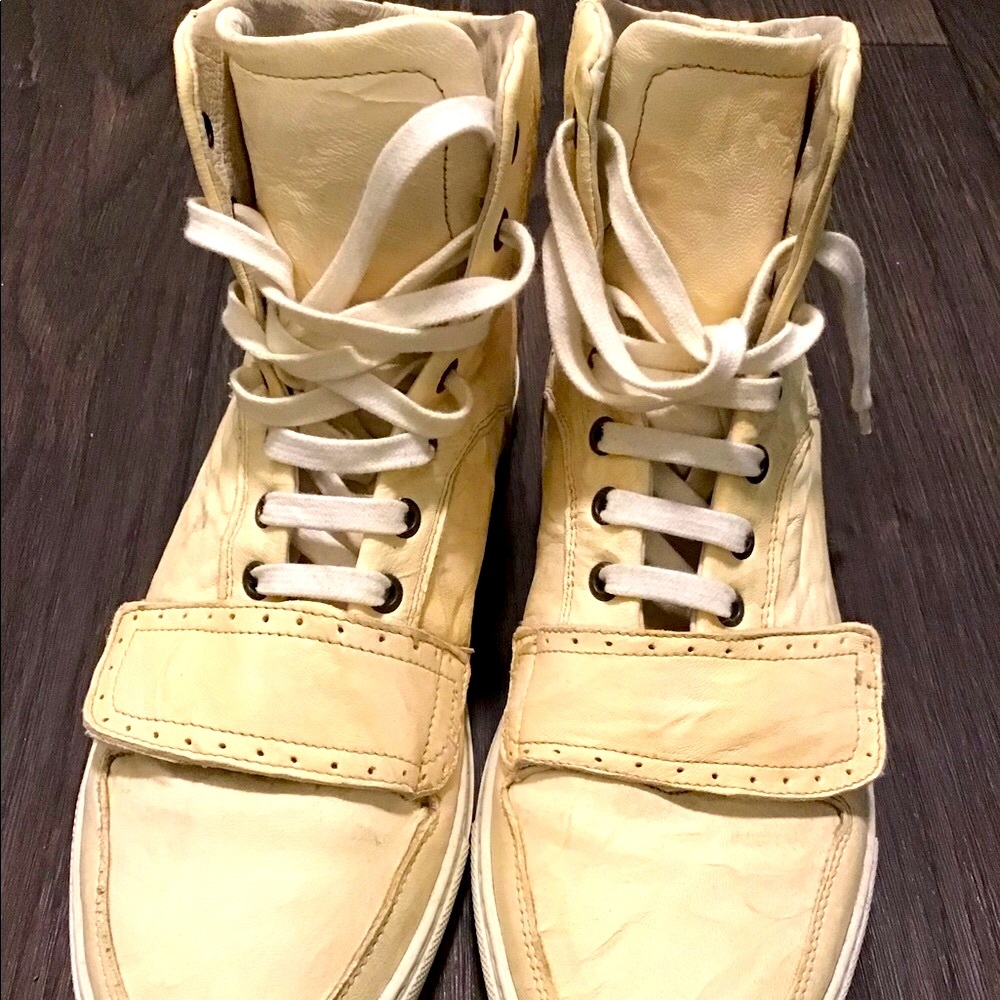 Men’s Sneakers High Top Italian Leather